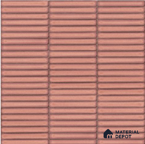 Faux Subway Wall Tile TL 06358 D Lustrous Grape 1 ft x 1 ft Ceramic Glossy Finish Tile - 9 mm | Suitable For Kitchen, Bathroom Walls and Backsplashes | Please Expect a Slight Variation of Pattern
