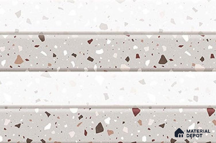 Terrazzo Wall Tile TL 01907 B Terrazzo White Highlighter 18 x 12 inch Glossy Finish Ceramic Tile - 6 mm