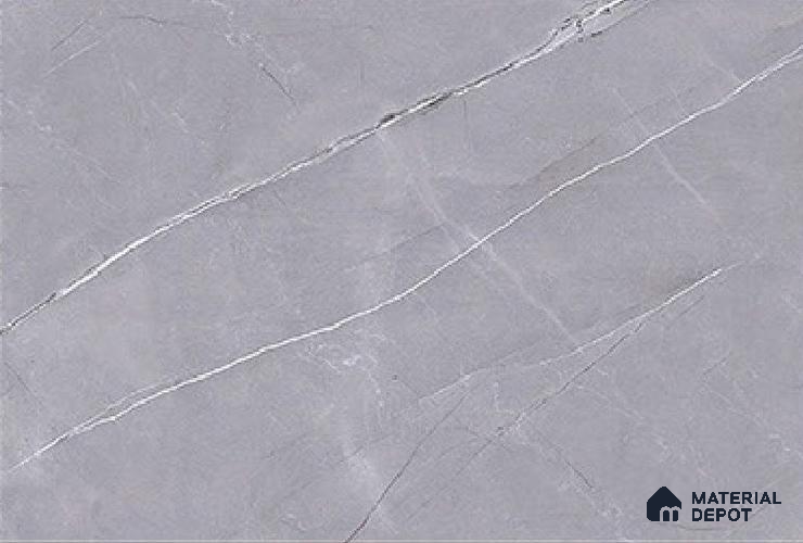 Marble Wall Tile TL 01923 C Lead Grey Dark 18 x 12 inch Glossy Finish Ceramic Tile - 6 mm