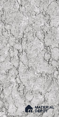 TL 02848 Smoky Grey 4 ft x 2 ft Glossy Finish Vitrified Wall & Floor Tile - 9.5 mm