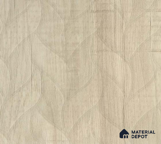Patterned Look 632 RB24 Cuneo Oak Light 8 ft x 4 ft Leafart Finish Decorative Laminate - 1 mm | Suitable for Bedroom, TV Unit, Wardrobe