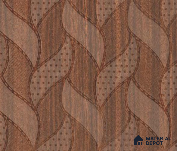 Patterned Look 673 RB17 Sepia Walnut 8 ft x 4 ft Leafart Finish Decorative Laminate - 1 mm | Suitable for Bedroom, TV Unit, Wardrobe