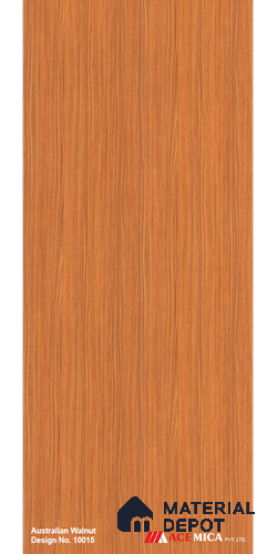 Wooden Look LM 17412 Australian Walnut 10 ft x 4 ft Texture Finish Decorative Laminate - 1 mm | Suitable for TV Unit, Wardrobe, Kitchen Cabinets