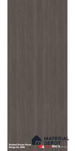 Wooden Look LM 17396 Smoked Brosse Pecan 10 ft x 4 ft Texture Finish Decorative Laminate - 1 mm | Suitable for TV Unit, Wardrobe, Kitchen Cabinets