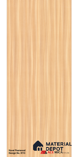 Wooden Look LM 17414 Havel Pearwood 10 ft x 4 ft Texture Finish Decorative Laminate - 1 mm | Suitable for TV Unit, Wardrobe, Kitchen Cabinets