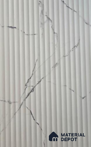Marble Fluted LM 22849 8 ft x 4 ft High Gloss Finish Decorative Laminate - 1 mm | Suitable for TV Unit,Wardrobe, Kitchen Cabinets
