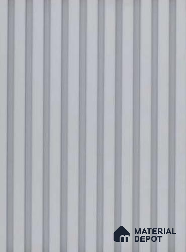 Cloud Grey 10 ft x 0.68 ft (3060x208 mm) Curve Design Interior & Exterior Wall & Ceiling Panel - 10 mm | Suitable for Balcony, Facade & Open Area | Width is Subjected to 5% Variation