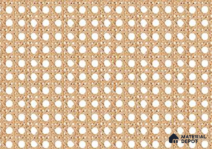 Brown Cane Look LM 20087 8 ft x 4 ft Texture Finish Decorative Laminate - 1 mm | Suitable for TV Unit, Wardrobe, Kitchen Cabinets