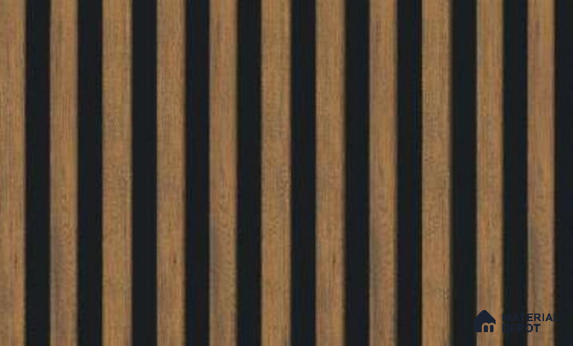 Mahogany 10 ft x 0.68 ft (3060x208 mm) DB Curve Design Interior & Exterior Wall & Ceiling Panel - 10 mm | Suitable for Balcony, Facade & Open Area | Width is Subjected to 5% Variation