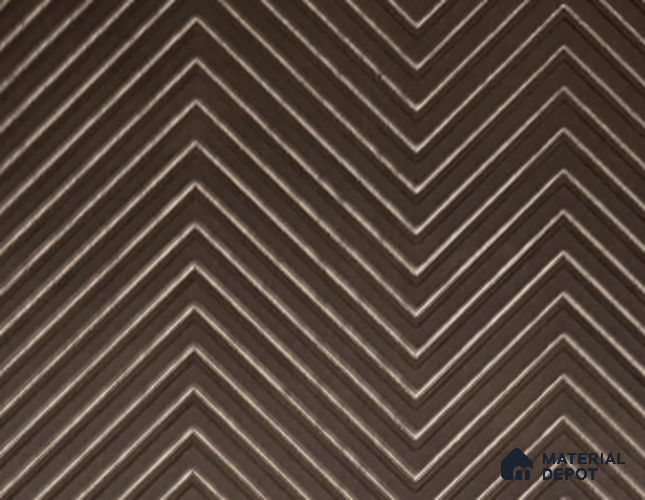 Brown Metallic Look LM 05370 8 ft x 4 ft Texture Finish Decorative Laminate - 1 mm | Suitable for TV Unit, Wardrobe, Kitchen Cabinets