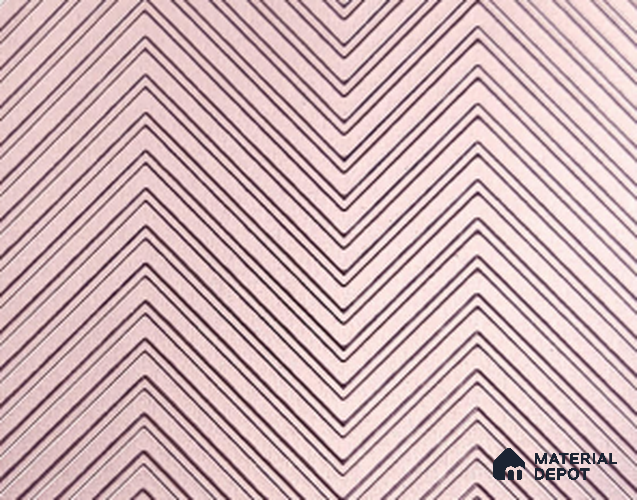 Pink Metallic Look LM 05371 8 ft x 4 ft Texture Finish Decorative Laminate - 1 mm | Suitable for TV Unit, Wardrobe, Kitchen Cabinets