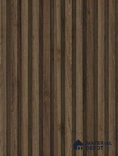 Royal Nut 10 ft x 0.68 ft (3060x208 mm) Curve Design Interior & Exterior Wall & Ceiling Panel - 10 mm | Suitable for Balcony, Facade & Open Area | Width is Subjected to 5% Variation