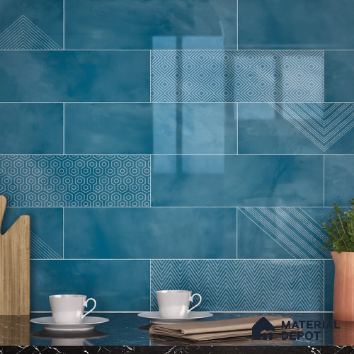 Subway Wall Tile TL 06427 G Eterna Seafoam 12 x 4 inch Ceramic Glossy Finish - 8 mm  | Suitable for Accent / Feature Walls, Bathroom, Kitchen Wall & Backsplashes