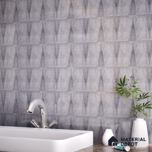 Subway Wall Tile TL 06164 D Solara Lunar Stone Base 9 x 3 inch Ceramic Glossy Finish - 10 mm | 25 Random Design | Suitable for Accent / Feature Walls, Bathroom, Kitchen Wall & Backsplashes