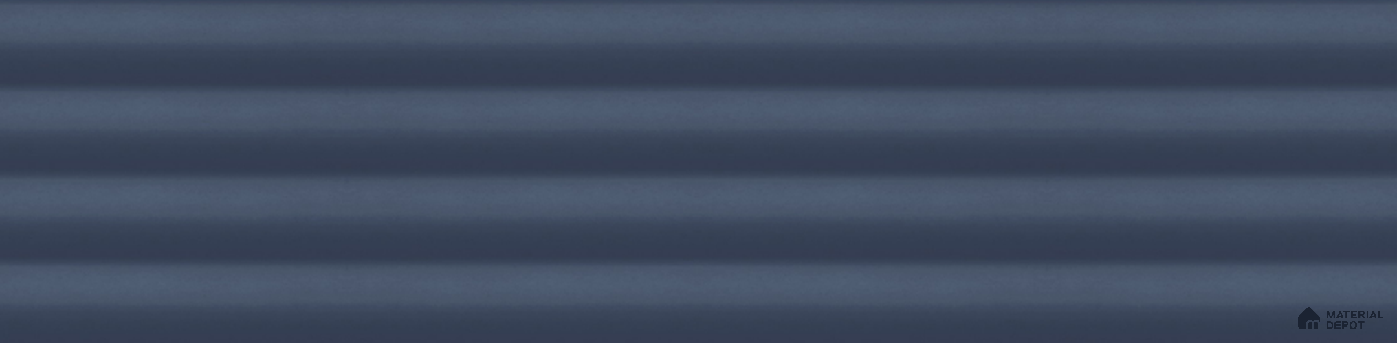 Fluted Subway Wall Tile TL 06165 D Whistle Indigo Drift 12 x 3 inch Ceramic Matte Finish - 10 mm  | Suitable for Accent / Feature Walls, Bathroom, Kitchen Wall & Backsplashes