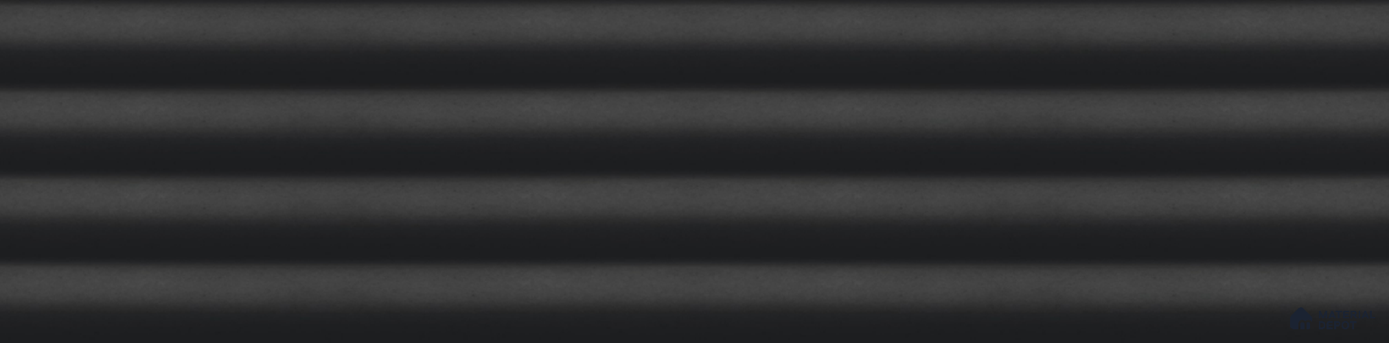 Fluted Subway Wall Tile TL 06165 C Whistle Raven Shadow 12 x 3 inch Ceramic Matte Finish - 10 mm  | Suitable for Accent / Feature Walls, Bathroom, Kitchen Wall & Backsplashes