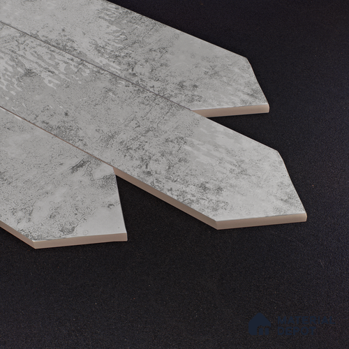 Subway Wall Tile TL 06163 F Cavalier Picket Slate Gleam 12 x 3 inch Ceramic Glossy Finish - 10 mm | 16 Random Design | Suitable for Accent / Feature Walls, Bathroom, Kitchen Wall & Backsplashes