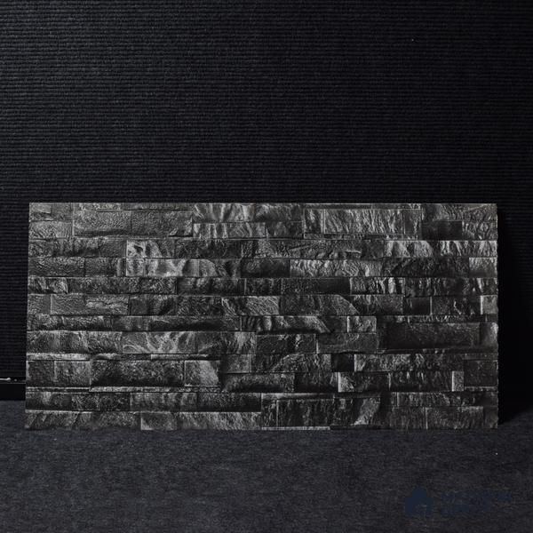 TL 00132 D Noir Black 2 ft x 1 ft Matte Finish Ceramic High Depth Elevation Wall Tile - 9 mm
