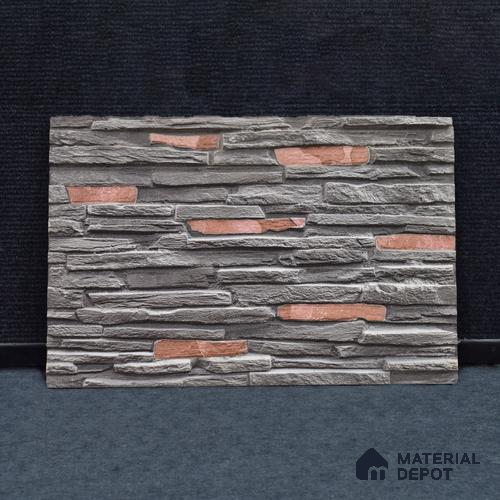 TL 00105 B Black 18 x 12 inch Matte Finish Ceramic High Depth Elevation Wall Tile - 8 mm