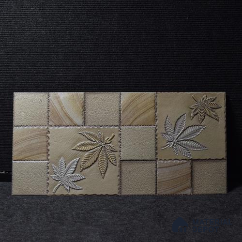 TL 00128 B Oyster Beige 2 ft x 1 ft Matte Finish Ceramic High Depth Elevation Wall Tile - 9 mm