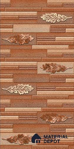 TL 00118 B Coffee Brown 18 x 12 inch Matte Finish Ceramic High Depth Elevation Wall Tile - 8 mm