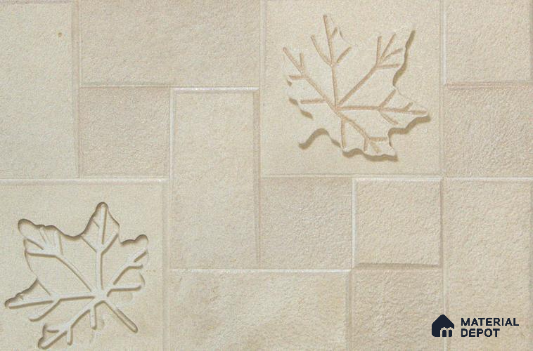 TL 00113 C Marshmallow Cream 18 x 12 inch Matte Finish Ceramic High Depth Elevation Wall Tile - 8 mm
