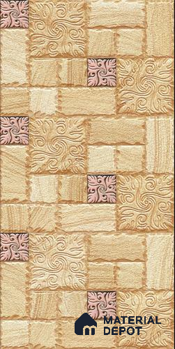 TL 00110 D Mocha Beige 18 x 12 inch Matte Finish Ceramic Elevation Wall Tile - 8 mm