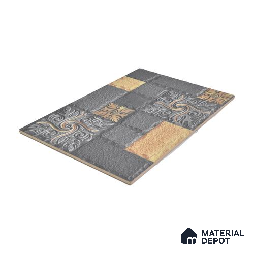 TL 00110 B Yellowish Grey 18 x 12 inch Matte Finish Ceramic High Depth Elevation Wall Tile - 8 mm