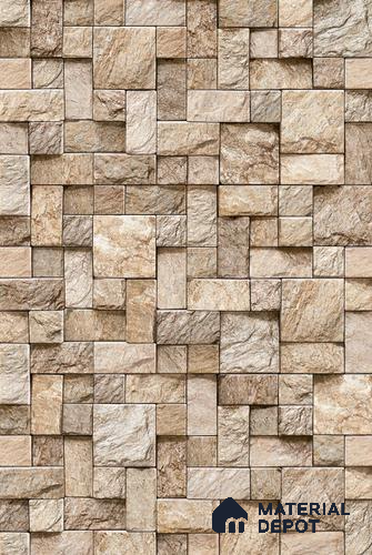 TL 00137 A Mocha 2 ft x 1 ft Matte Finish Ceramic High Depth Elevation Wall Tile - 9 mm