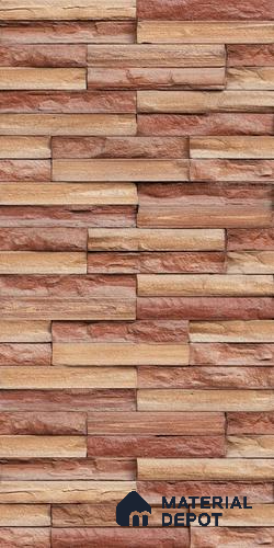 TL 00117 B Terra Brown 18 x 12 inch Matte Finish Ceramic High Depth Elevation Wall Tile - 8 mm