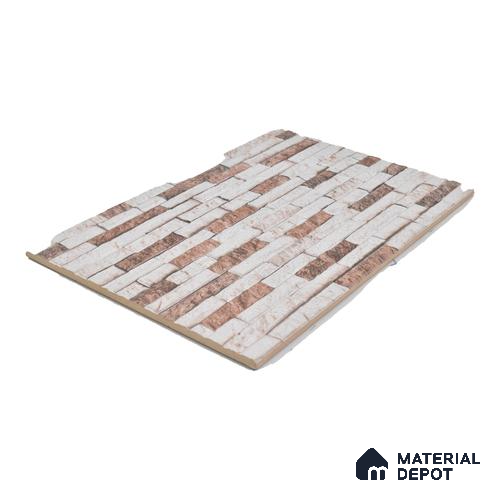 TL 00108 Vanilla Beige 18 x 12 inch Matte Finish Ceramic High Depth Elevation Wall Tile - 8 mm