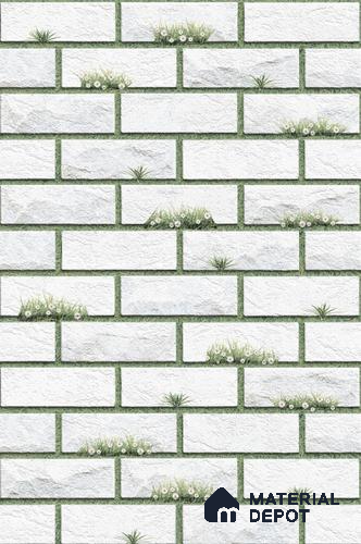 TL 00144 White 2 ft x 1 ft Matte Finish Ceramic Elevation Wall Tile - 9 mm
