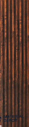 Brown Wooden Look WPC Louver/Panel 9.5 Ft x 6.5 inch - 23 mm | Ideal for Feature Wall, Living Room, Bedroom, Home, Office | PN 00249 | Width is Subjected to 5% Variation