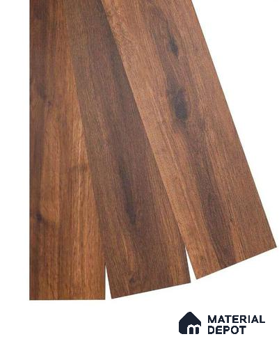 PVC Vinyl Floor African Oak Crystal Finish Vinyl Luxe VF 00152 | 3 ft x 6 Inch x 2 mm | Wear Layer: 0.15 mm | UV Coating | Waterproof | Suitable for Flooring, Living Room, Bedroom