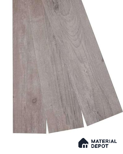 PVC Vinyl Floor Steel Grey Crystal Finish Vinyl Luxe VF 00153 | 3 ft x 6 Inch x 2 mm | Wear Layer: 0.15 mm | UV Coating | Waterproof | Suitable for Flooring, Living Room, Bedroom