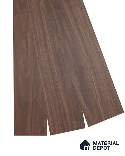 PVC Vinyl Floor Sri Lankan Walnut Crystal Finish Vinyl Luxe VF 00154 | 3 ft x 6 Inch x 2 mm | Wear Layer: 0.15 mm | UV Coating | Waterproof | Suitable for Flooring, Living Room, Bedroom