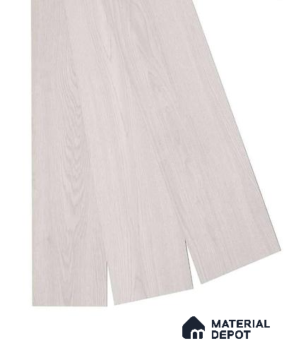 PVC Vinyl Floor White Ash Wood Crystal Finish Vinyl Luxe VF 00158 | 3 ft x 6 Inch x 2 mm | Wear Layer: 0.15 mm | UV Coating | Waterproof | Suitable for Flooring, Living Room, Bedroom