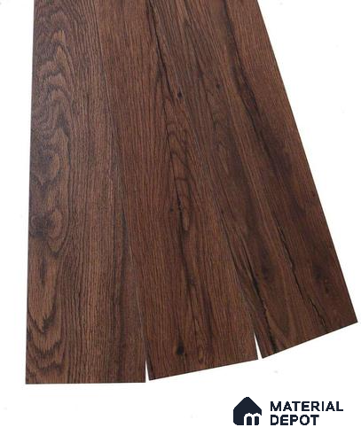 PVC Vinyl Floor Wenge Crystal Finish Vinyl Luxe VF 00147 | 3 ft x 6 Inch x 1.5 mm | Wear Layer: 0.10 mm | UV Coating | Waterproof | Suitable for Flooring, Living Room, Bedroom