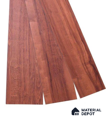 PVC Vinyl Floor Texas Merbau Crystal Finish Vinyl Luxe VF 00151 | 3 ft x 6 Inch x 1.5 mm | Wear Layer: 0.10 mm | UV Coating | Waterproof | Suitable for Flooring, Living Room, Bedroom