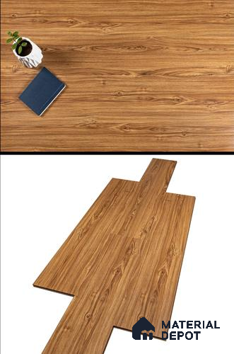 A close-up of a HDF Laminate Wood Floor Crystal Finish Aristo LF 00242 | 4 ft x 8 inch x 8 mm | AC4 Grade | Arc Click With Wax Coating | Paper Joint Groove | Suitable for Flooring, Living Room, Bedroom available at Material Depot in Bangalore