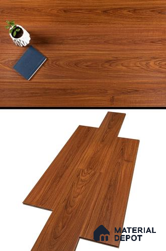 A close-up of a HDF Laminate Wood Floor Crystal Finish Aristo LF 00259 | 4 ft x 8 inch x 8 mm | AC4 Grade | Arc Click With Wax Coating | Paper Joint Groove | Suitable for Flooring, Living Room, Bedroom available at Material Depot in Bangalore