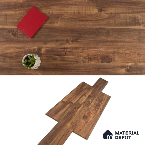 HDF Laminate Wood Floor Crystal Finish Aristo Premium LF 00247 | 4 ft x 7.7 inch x 8 mm | AC4 Grade | Wax Coated Lock | Original Unilin Locking | Suitable for Flooring, Living Room, Bedroom