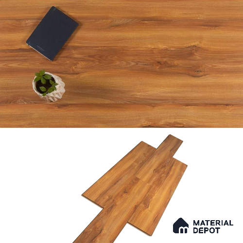 HDF Laminate Wood Floor Crystal Finish Aristo Premium LF 00252 | 4 ft x 7.7 inch x 8 mm | AC4 Grade | Wax Coated Lock | Original Unilin Locking | Suitable for Flooring, Living Room, Bedroom