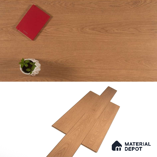 HDF Laminate Wood Floor Crystal Finish Aristo Premium LF 00256 | 4 ft x 7.7 inch x 8 mm | AC4 Grade | Wax Coated Lock | Original Unilin Locking | Suitable for Flooring, Living Room, Bedroom