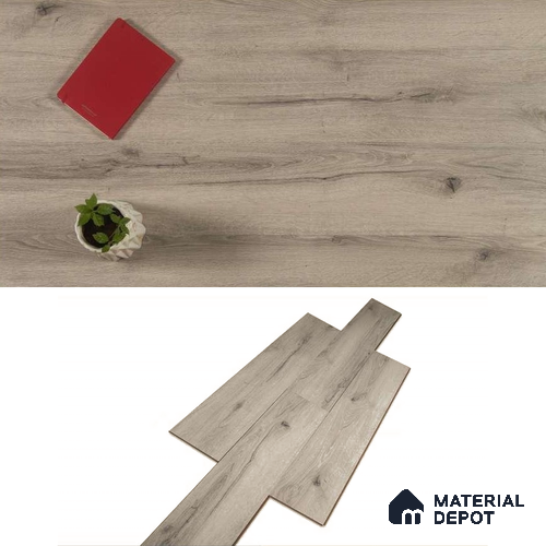 HDF Laminate Wood Floor Crystal Finish Aristo Premium LF 00246 | 4 ft x 7.7 inch x 8 mm | AC4 Grade | Wax Coated Lock | Original Unilin Locking | Suitable for Flooring, Living Room, Bedroom