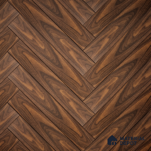 HDF Laminate Wood Floor Embossed Finish Herringbone LF 00293 | 2 ft x 4 inch x 8 mm | AC4 Grade | Type A | Single Click Lock | U Groove | Suitable for Flooring, Living Room, Bedroom