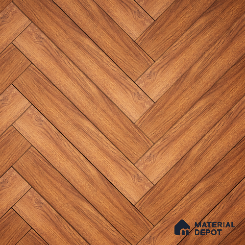 HDF Laminate Wood Floor Embossed Finish Herringbone LF 00295 | 2 ft x 4 inch x 8 mm | AC4 Grade | Type A | Single Click Lock | U Groove | Suitable for Flooring, Living Room, Bedroom