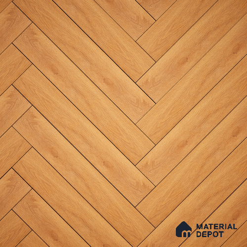 HDF Laminate Wood Floor Embossed Finish Herringbone LF 00298 | 2 ft x 4 inch x 8 mm | AC4 Grade | Type A | Single Click Lock | U Groove | Suitable for Flooring, Living Room, Bedroom