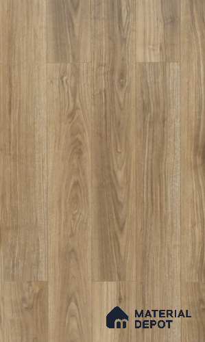 HDF Laminate Wood Floor AC5 Grade LF 00349 F Refined Butterscotch Walnut 71 x 8 inch (1815x196 mm) - 12 mm | 100 HRS Spill Proof | EIR Surface | Anti Static and Stain Resistant | 0.5 mm Small V Groove | Uniclic