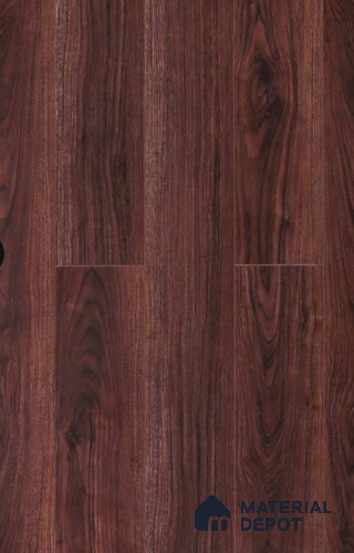 HDF Laminate Wood Floor AC5 Grade LF 00349 C Refined Imperial Walnut 71 x 8 inch (1815x196 mm) - 12 mm | 100 HRS Spill Proof | EIR Surface | Anti Static and Stain Resistant | 0.5 mm Small V Groove | Uniclic